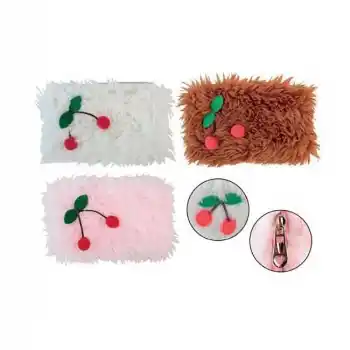 DOLPHIN PC-632 PELUŞ KALEM ÇANTASI FASHION KİRAZ