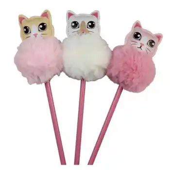 DOLPHIN WP-7574 KEDİ BAŞLIKLI KURŞUN KALEM