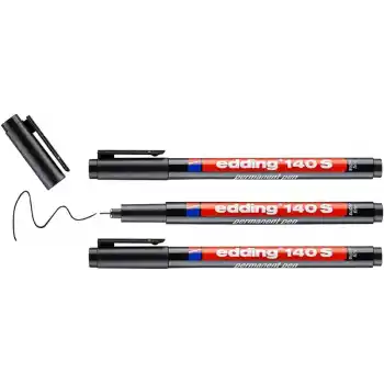 Edding 140 S Siyah Parmanent Kalem