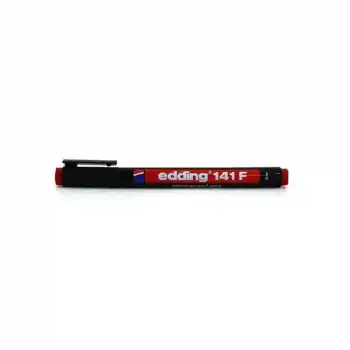 EDDİNG 141 F KIRMIZI PERMANENT KALEM