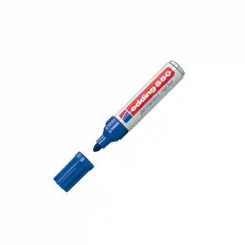 EDDİNG 550 MAVİ UÇ MARKER KALEM