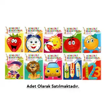 EMA ÇOCUK RENKLERLE ÖĞRENİYORUM BOYAMA KİTABI 1-10