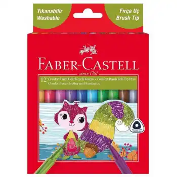 FABER 12 RENK COMFORT KEÇELİ KALEM FIRÇA UÇLU 000010