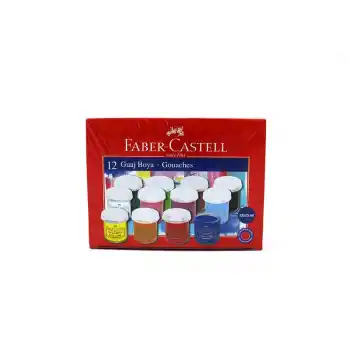 FABER 12 RENK GUAJ BOYA ŞİŞE 160401