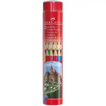 FABER 12 RENK METAL TÜP KURU BOYA KALEMİ 116512