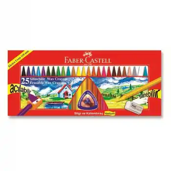 FABER 25 Lİ SİLİNEBİLİR WX CRAYON PASTEL 1122725