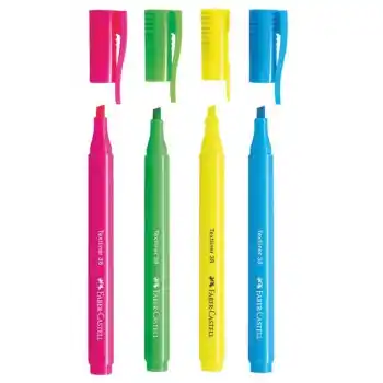 FABER 38 FOSFORLU KALEM 4 LÜ NEON RENKLER 157774