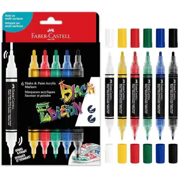 FABER BE SHAKE&PAINT MARKER 6 LI KLASİK 5188285507