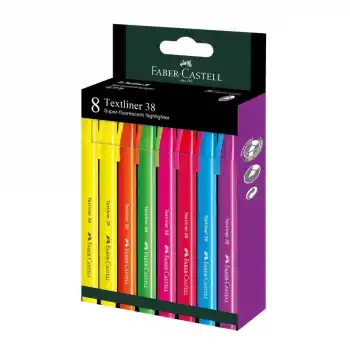 FABER FOSFORLU KALEM 38 NEON 8 Lİ 301577780