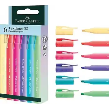Faber Fosforlu Kalem 38 Pastel 6 Lı Poşet 301582180