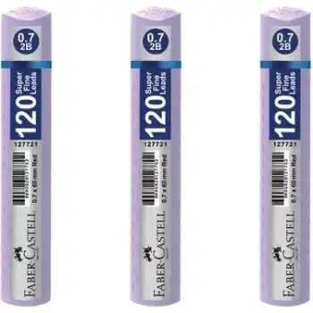 FABER GRIP MİN 0.7 PASTEL MOR 60 MM 120 Lİ TÜP 127738