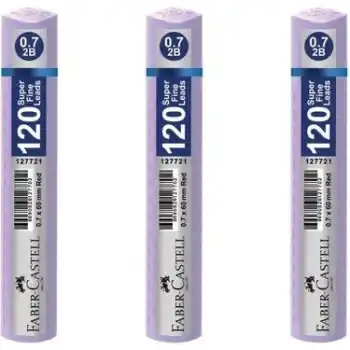 FABER GRIP MİN 0.7 PASTEL MOR 60 MM 120 Lİ TÜP 127738