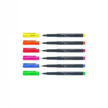 FABER METALİK MARKER NEON RENK 6 LI 401608060