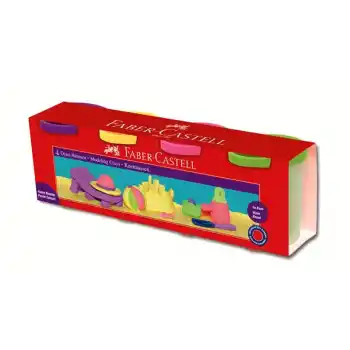 FABER OYUN HAMURU 4 RENK PASTEL 00043