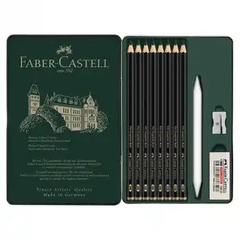 FABER PITT MATT DERECELİ KALEM 11 PARÇA SET 65115220