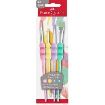 Faber Soft Touch 4 Lü Fırça Seti Pastel Renk 481620