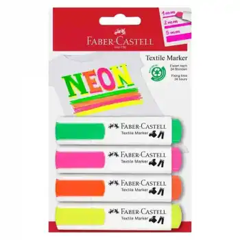 FABER TEKSTİL MARKÖRÜ NEON 4 LÜ 401595910