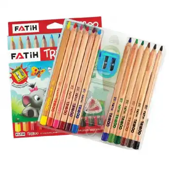 Fatih 12 Renk Trıboo Jumbo Kuru Boya Kalemi 33426