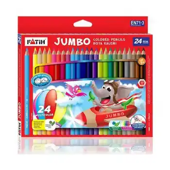 FATİH 24 RENK JUMBO TAM BOY KURU BOYA 33434
