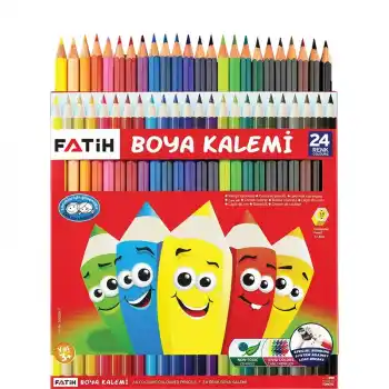 FATİH 24 RENK TAM BOY KURU BOYA 33225