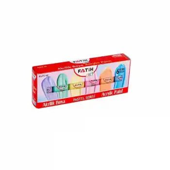 FATİH 6 RENK AKRİLİK BOYA PASTEL RENKLER75 GR FA55510