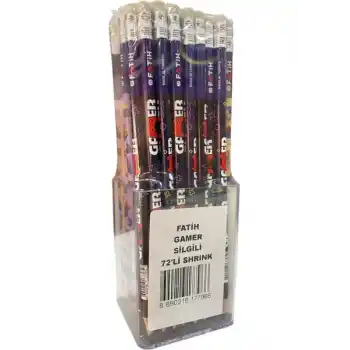 FATİH GAMER SİLGİLİ KURŞUN KALEM 72 Lİ 17795