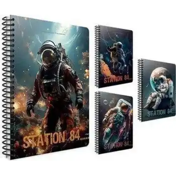 GIPTA 7179 2011 STATION SPİRALLİ KARTON KAPAK A4 80YP DEFTER ÇİZGİLİ