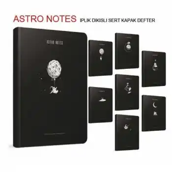GIPTA ASTRO NOTES A6 80 YP ÇİZGİLİ SPR KARTON KAPAK DEFTER 6087 2011