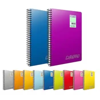 GIPTA CHROMO A4 200 YP ÇİZGİLİ SPİRALLİ DEFTER PP KAPAK 1345