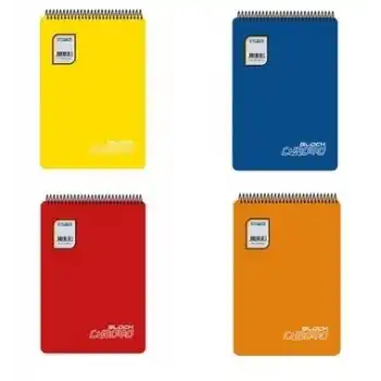 GIPTA CHROMO A6 80 YP. SİPRALLİ PP. KAPAK KARELİ BLOKNOT 6098