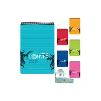 GIPTA CONVEX A4 100 YP. PP KAPAK ÇİZGİLİ BLOKNOT 1393