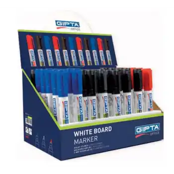 GIPTA F1380 MARKOR - BOARDMARKER YUVARLAK UÇ DOLAN  RENK 48  Lİ STAND