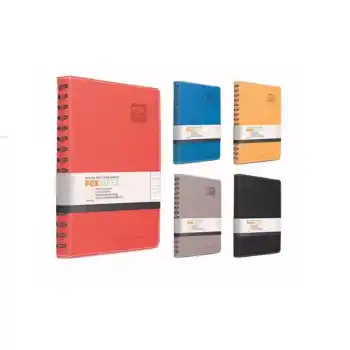 GIPTA FOX SPİRALLİ DERİ KPK A5 120 YP ÇİZGİLİ DEFTER 6176