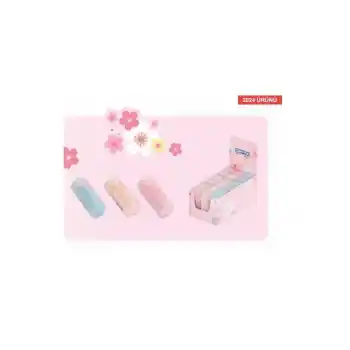 GIPTA K2343 TRANSPARENT ÇİÇEK ŞEKİLLİ SİLGİ 18 Lİ