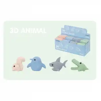 GIPTA K2355 3D ANİMALS SİLGİ 24 LÜ