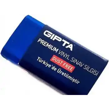 GIPTA K2713 PREMIUM SINAV SİLGİSİ DUST FREE MAVİ 20 Lİ