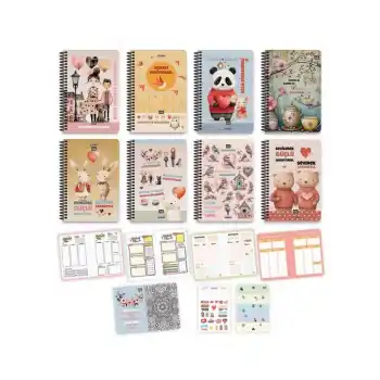 GIPTA 7329 MONO PLANLAYICI 17X24 SERT KAPAK 96 YP. DEFTER