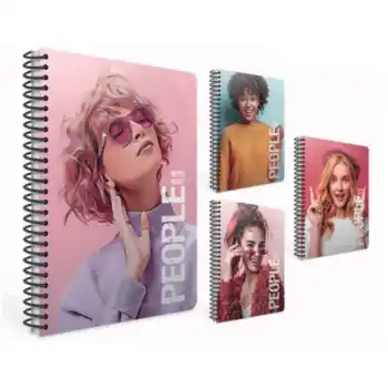 GIPTA PEOPLE SPİRALLİ 17X24 120 YP SERT KPK ÇİZGİLİ DEFTER 6260