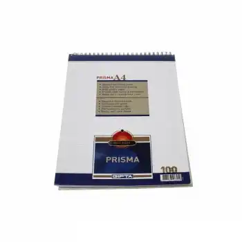 GIPTA PRISMA A4 100 YP. ÇİZGİLİ SPİRALLİ KARTON KAPAK BLOKNOT 1376