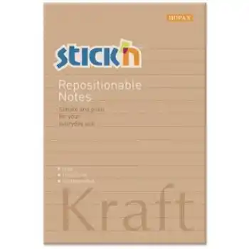 GIPTA STICKN 150X101 KRAFT NOTES ÇİZGİLİ NOT KAĞIDI 100 YP 21641