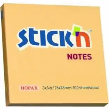 GIPTA STICKN 76X76 PASTEL TURUNCU NOT KAĞIDI 100 YP 21391