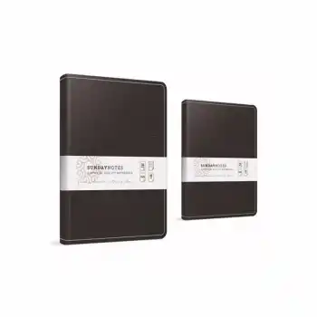 Gıpta Sunday 17x24 140 Yp. Kareli İplik Dik. Deri Kapak Defter 6066
