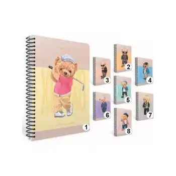 GIPTA XOXO SPİRALLİ 17X24 120 YP SERT KPK KARELİ DEFTER 6267