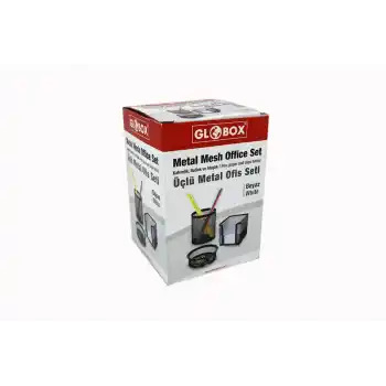 GLOBOX 6643-6154 METAL KALEMLİK SETİ 3 LÜ