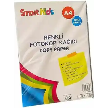 GLOBOX SMART KIDS RENKLİ FOTOKOPİ KAĞIDI 100 LÜ 3667