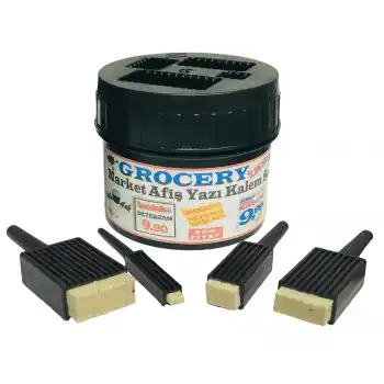 Grocery Market Yazı Kalem Seti 4 lü Afiş İndirim Kampanya Yazı Kalem Seti