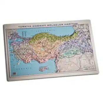 GÜRBÜZ 25031 KABARTMA HARİTA TÜRKİYE BÖLGELER 35X50