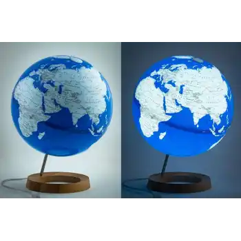 GÜRBÜZ 45151 SAPPHİRE MAVİ IŞIKLI KÜRE 33 CM