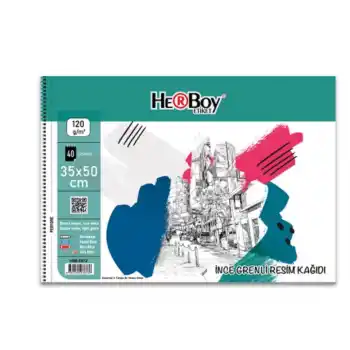 HERBOY 35X50 RESİM DEFTERİ SPİRALLİ 40 YP 120 GR.HRB3873