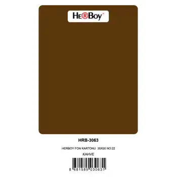 HERBOY FON KARTONU 35X50 NO:22 KAHVE 100 LÜ HRB-3063